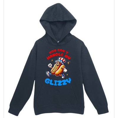 You CanT Handle My Glizzy 4th Of July Hotdog Eating Urban Pullover Hoodie