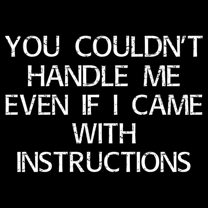 You Couldnt Handle Me Even If I Came With Instructions T-Shirt