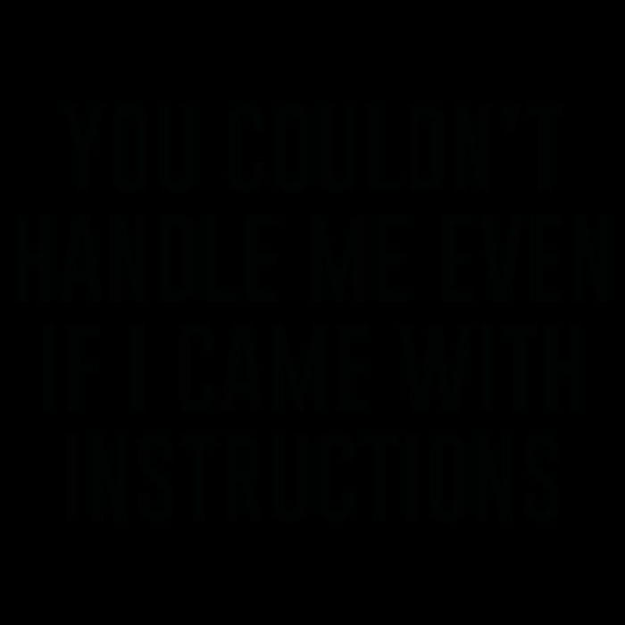You Couldn't Handle Me Even If I Came With Instructions Mug
