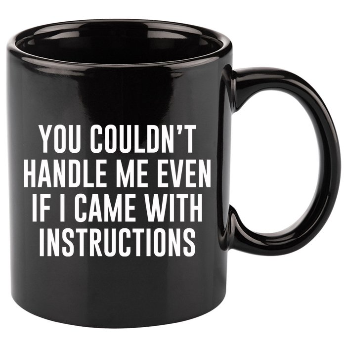 You Couldn't Handle Me Even If I Came With Instructions 11oz C Handle Ceramic Mug