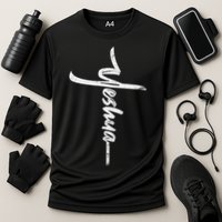 Yeshua Cross Hebrew Name Of Jesus Christian Worship Cooling Performance Crew T-Shirt