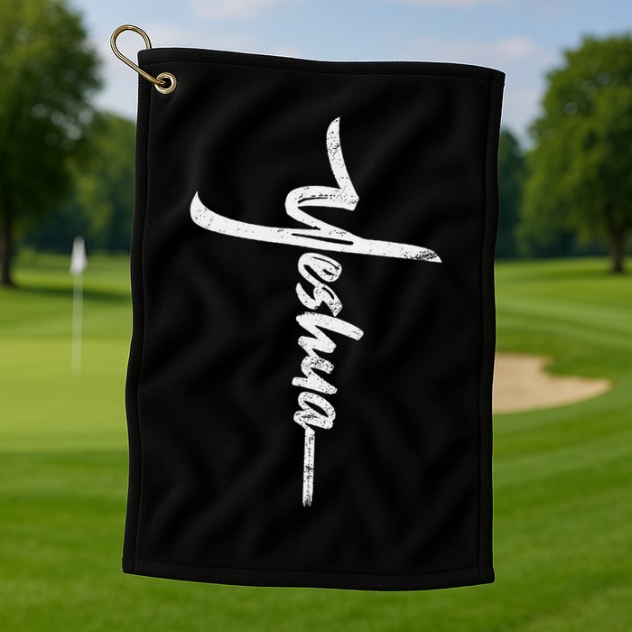 Yeshua Cross Hebrew Name Of Jesus Christian Worship Golf Towel