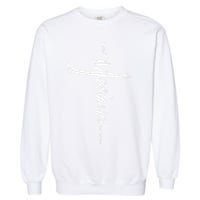Yeshua Cross Hebrew Name Of Jesus Christian Worship Garment-Dyed Sweatshirt
