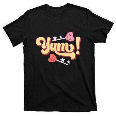 Yum Canđy Heart Gift For Valentine Day T-Shirt