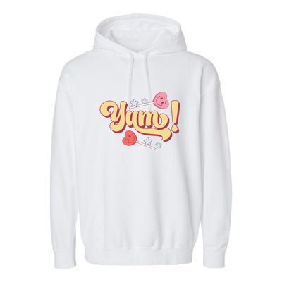 Yum Canđy Heart Gift For Valentine Day Garment-Dyed Fleece Hoodie