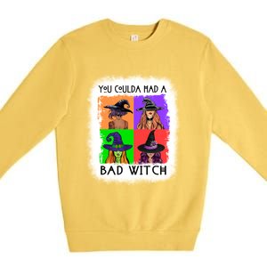 You Coulda Had A Bad Witch Halloween Basic Witch Lover Funny Cool Gift Premium Crewneck Sweatshirt