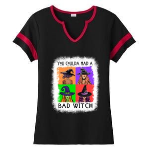 You Coulda Had A Bad Witch Halloween Basic Witch Lover Funny Cool Gift Ladies Halftime Notch Neck Tee