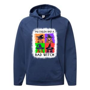 You Coulda Had A Bad Witch Halloween Basic Witch Lover Funny Cool Gift Performance Fleece Hoodie