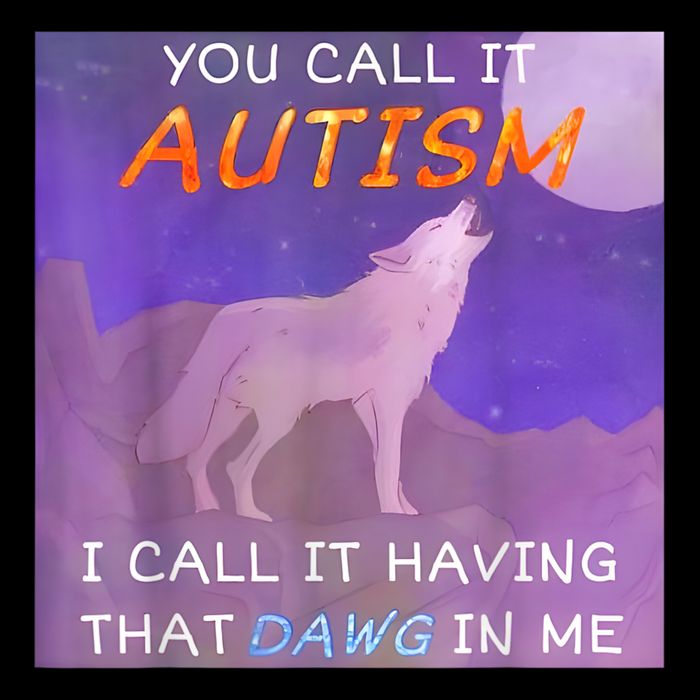 You Call It Autism I Call It Having That Dawg In Me Drawstring Bag