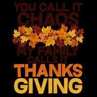 You Call It Chaos My Family Calls It Thanksgiving 16oz Travel Tumbler