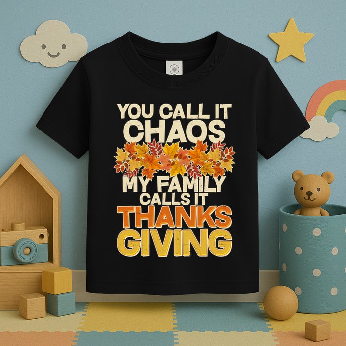 You Call It Chaos My Family Calls It Thanksgiving Toddler T-Shirt