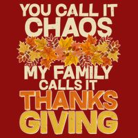 You Call It Chaos My Family Calls It Thanksgiving Performance Shirt