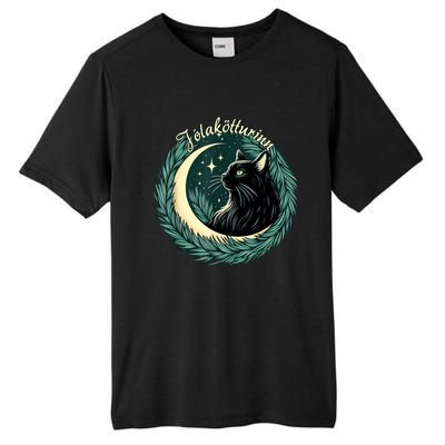 Yule Cat Jolakotturinn Icelandic Christmas Cat Love Feline Tall Fusion ChromaSoft Performance T-Shirt