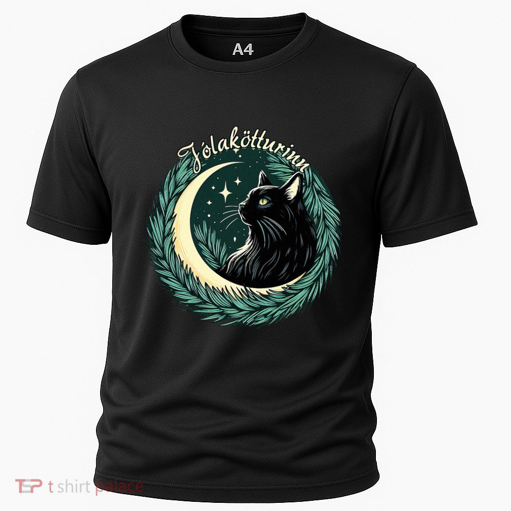 Yule Cat Jolakotturinn Icelandic Christmas Cat Love Feline  Performance Shirt