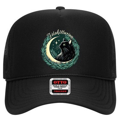 Yule Cat Jolakotturinn Icelandic Christmas Cat Love Feline  Trucker Hat
