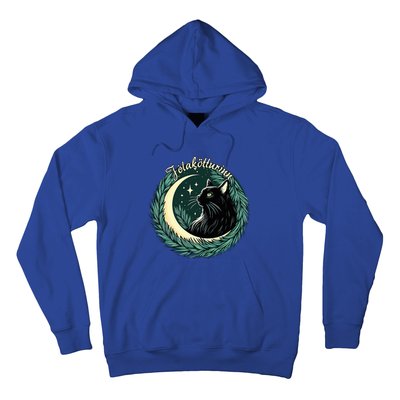 Yule Cat Jolakotturinn Icelandic Christmas Cat Love Feline  Hoodie