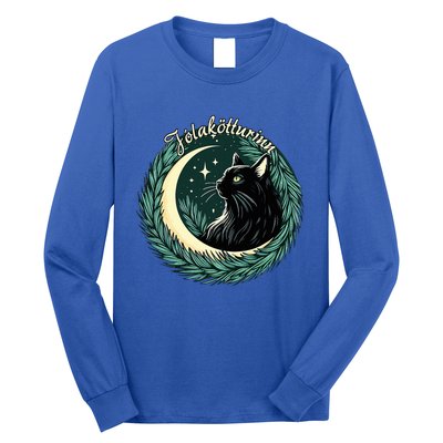 Yule Cat Jolakotturinn Icelandic Christmas Cat Love Feline  Long Sleeve Shirt