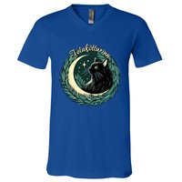 Yule Cat Jolakotturinn Icelandic Christmas Cat Love Feline  V-Neck T-Shirt