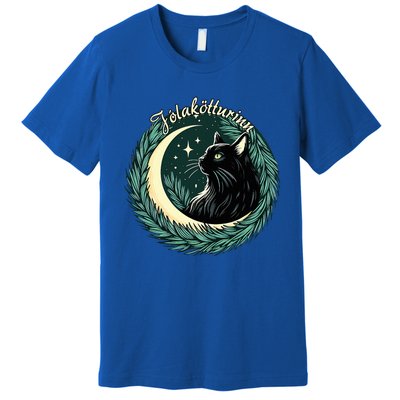 Yule Cat Jolakotturinn Icelandic Christmas Cat Love Feline  Premium T-Shirt