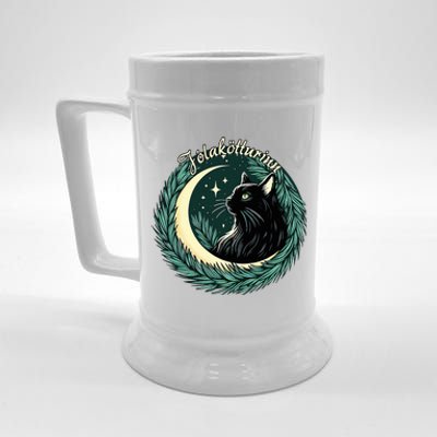 Yule Cat Jolakotturinn Icelandic Christmas Cat Love Feline  Beer Stein