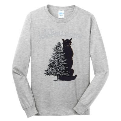 Yule Cat Jolakotturinn Icelandic Christmas Cat Tall Long Sleeve T-Shirt