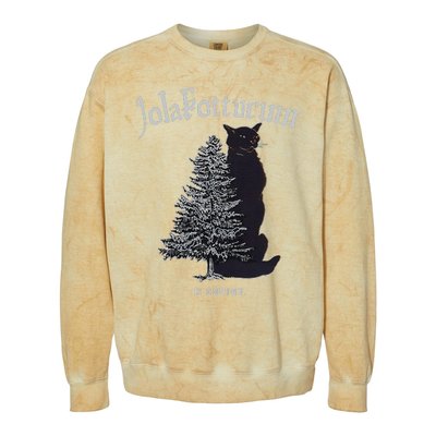 Yule Cat Jolakotturinn Icelandic Christmas Cat Colorblast Crewneck Sweatshirt