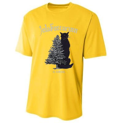 Yule Cat Jolakotturinn Icelandic Christmas Cat Performance Sprint T-Shirt