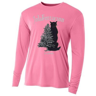 Yule Cat Jolakotturinn Icelandic Christmas Cat Cooling Performance Long Sleeve Crew