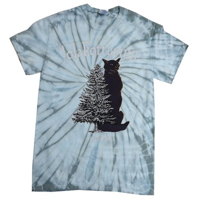 Yule Cat Jolakotturinn Icelandic Christmas Cat Tie-Dye T-Shirt