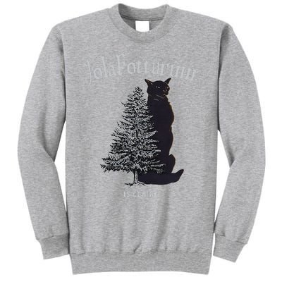 Yule Cat Jolakotturinn Icelandic Christmas Cat Tall Sweatshirt