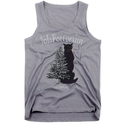 Yule Cat Jolakotturinn Icelandic Christmas Cat Tank Top