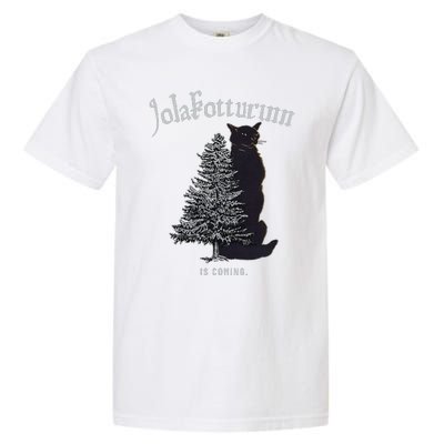 Yule Cat Jolakotturinn Icelandic Christmas Cat Garment-Dyed Heavyweight T-Shirt