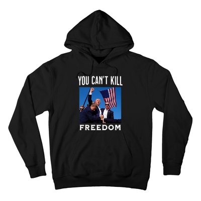 You CanT Kill Freedom Trump Shot Hoodie