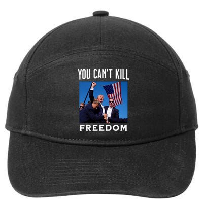 You CanT Kill Freedom Trump Shot 7-Panel Snapback Hat