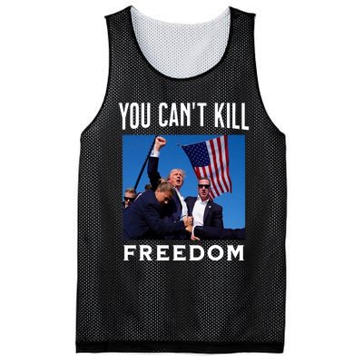 You CanT Kill Freedom Trump Shot Mesh Reversible Basketball Jersey Tank