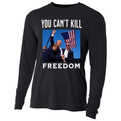 You CanT Kill Freedom Trump Shot Cooling Performance Long Sleeve Crew