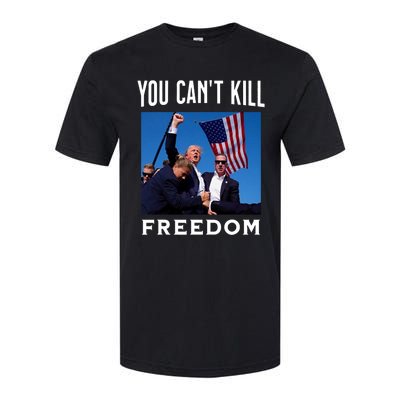 You CanT Kill Freedom Trump Shot Softstyle CVC T-Shirt