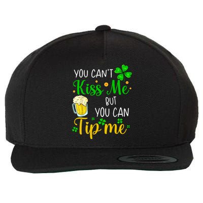 You Can't Kiss Me But You Can Tip Me St Patrick's Day Wool Snapback Cap