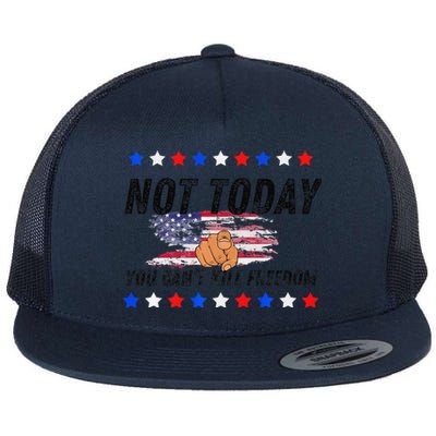 You CanT Kill Freedom Premium Flat Bill Trucker Hat