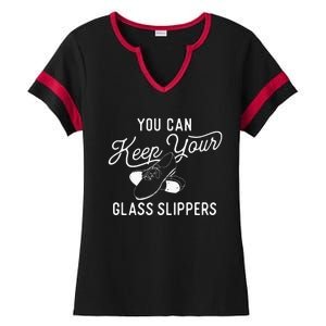 You Can Keep Your Glass Slippers Tap Dancing Tap Dancer Ladies Halftime Notch Neck Tee