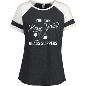 You Can Keep Your Glass Slippers Tap Dancing Tap Dancer Enza Ladies Jersey Colorblock Tee