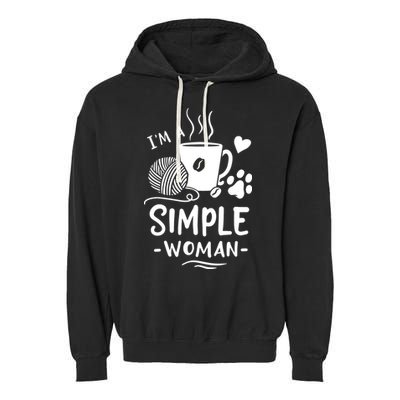 Yarn Crocheting Knitting Garment-Dyed Fleece Hoodie