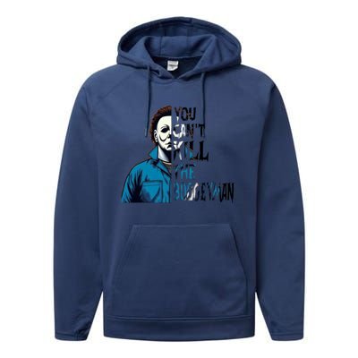 You Cant Kill The Boogeyman Movie Killers Horror Myers Halloween Performance Fleece Hoodie