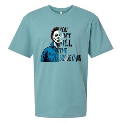 You Cant Kill The Boogeyman Movie Killers Horror Myers Halloween Sueded Cloud Jersey T-Shirt