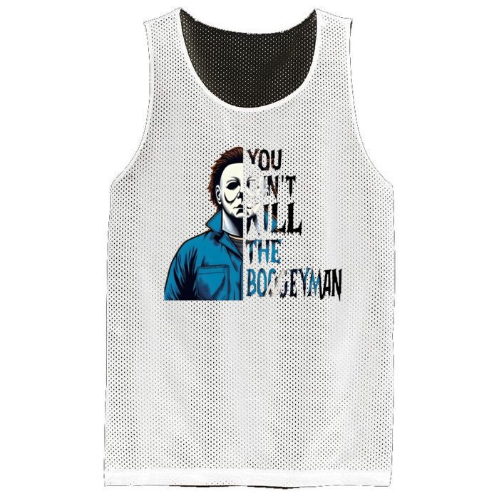 You Cant Kill The Boogeyman Movie Killers Horror Myers Halloween Mesh Reversible Basketball Jersey Tank