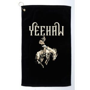 Yeehaw Cowboy Lover Rodeo Western Horse Rider Platinum Collection Golf Towel