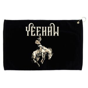 Yeehaw Cowboy Lover Rodeo Western Horse Rider Grommeted Golf Towel