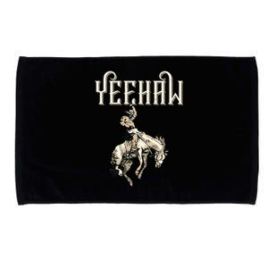 Yeehaw Cowboy Lover Rodeo Western Horse Rider Microfiber Hand Towel