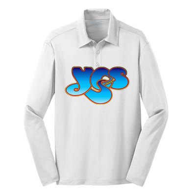 Yes Classic Logo Silk Touch Performance Long Sleeve Polo