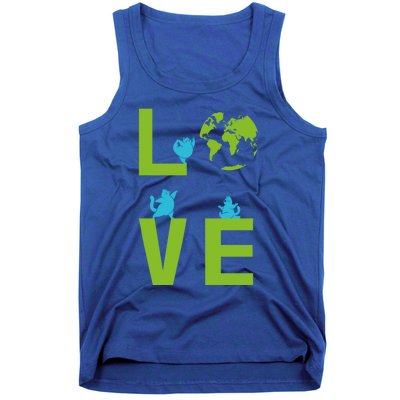 Yoga Cat Loves Earth Day Save Planet Every Day Gift Tank Top